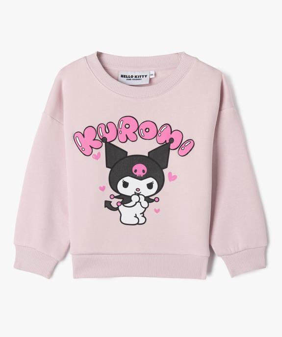 Sweat molletonné avec motif en relief fille - Hello Kitty vue1 - KUROMI - GEMO
