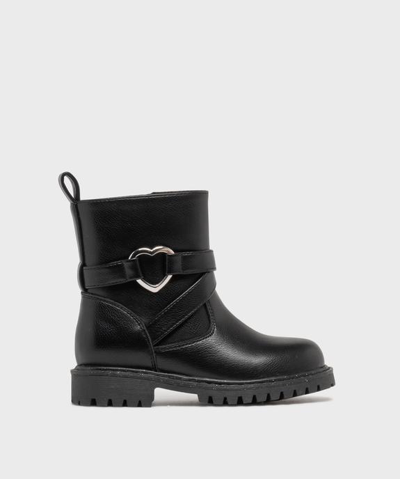 Boots motardes à semelle crantée et zip fille vue1 - LOVELY WINGS - GEMO