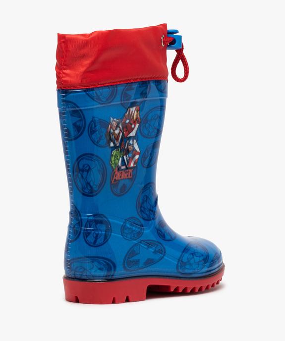 Bottes de pluie garçon à col ajustable – Avengers vue4 - AVENGERS - GEMO