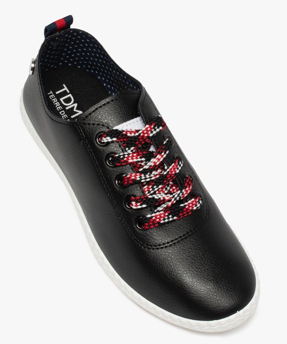 Tennis femme unies à lacets tricolores – Terre de Marins vue5 - TERRE DE MARINS - GEMO