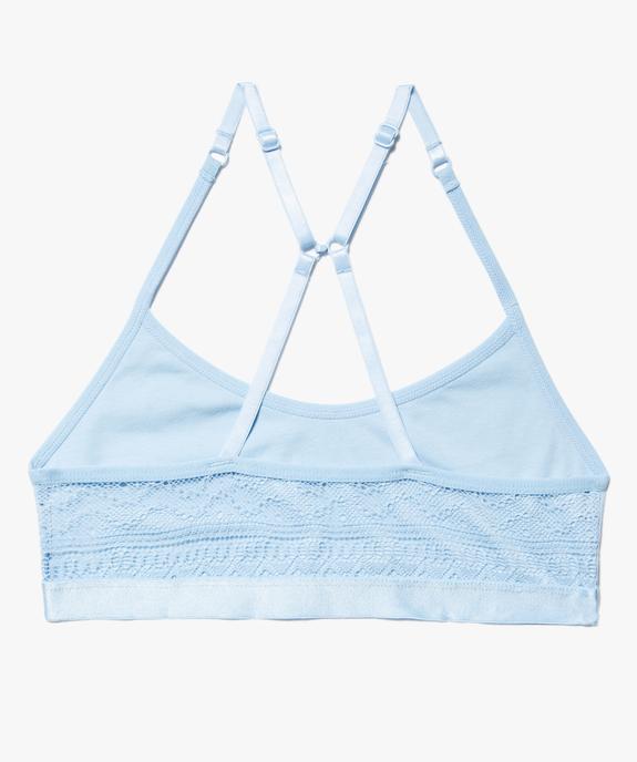 Brassière fille à fines bretelles multipositions  vue2 - GEMO 4G FILLE - GEMO