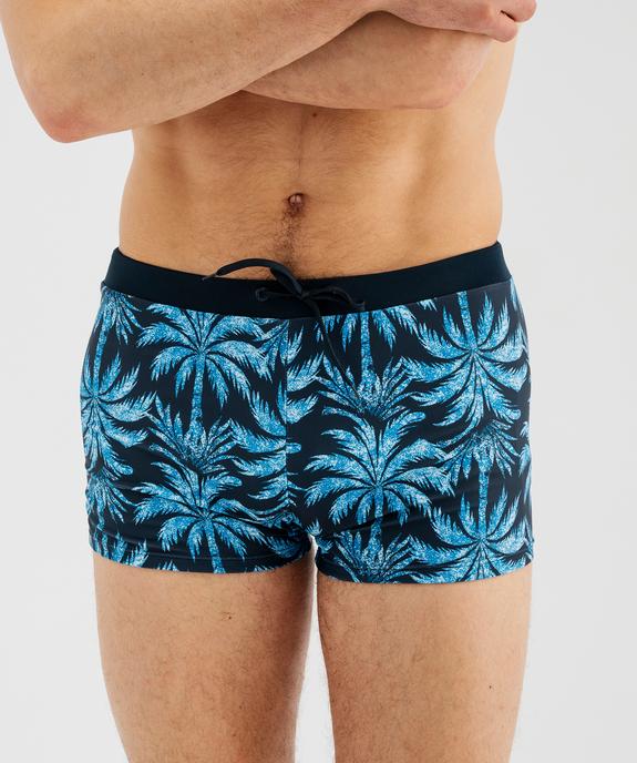 Maillot de bain boxer imprimé tropical homme vue2 - GEMO 4G HOMME - GEMO