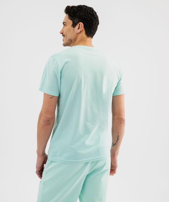 Tee-shirt manches courtes avec inscription graffiti homme vue3 - GEMO (HOMME) - GEMO