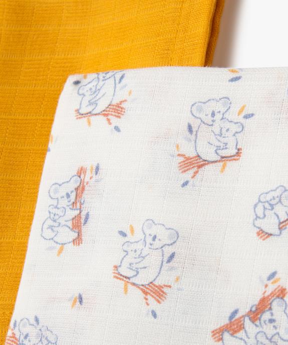 Langes bébé en coton pour bébé (lot de 3) vue3 - GEMO(BB COUCHE) - GEMO