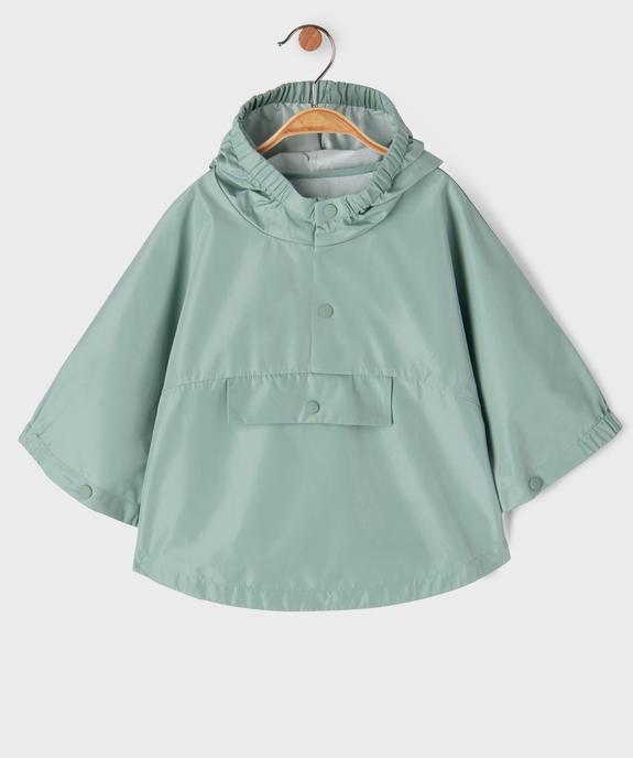 Cape à capuche déperlante bébé fille - Les Produits Malins vue1 - GEMO(BEBE DEBT) - GEMO