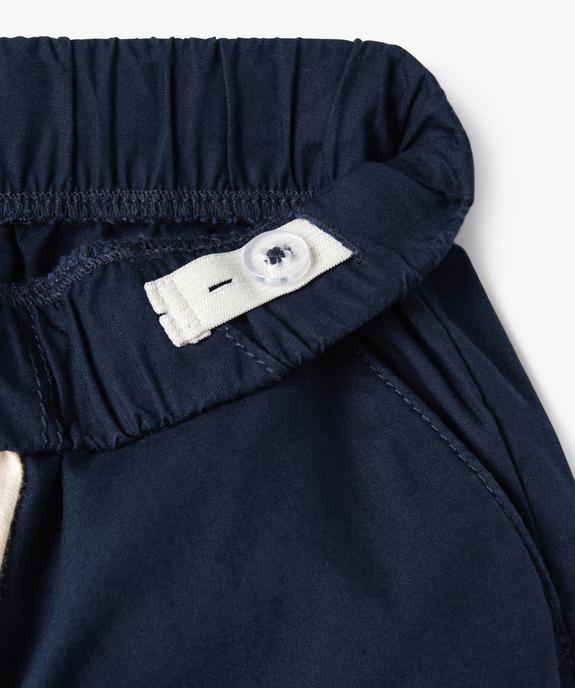 Bermuda en coton léger à taille élastique garçon vue2 - GEMO (ENFANT) - GEMO