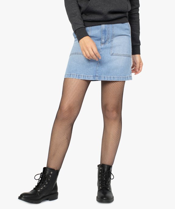 Jupe en jean pour femme avec larges poches vue1 - FOLLOW ME - GEMO
