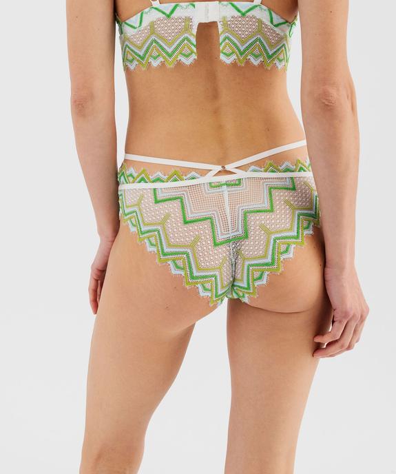 Shorty en dentelle avec brides à la taille femme vue2 - GEMO(HOMWR FEM) - GEMO