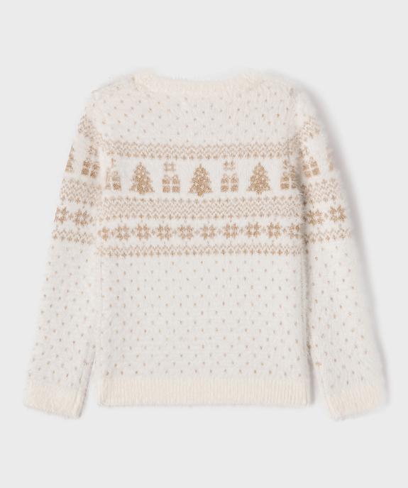 Pull de Noël à motifs brillants fille vue3 - GEMO (ENFANT) - GEMO