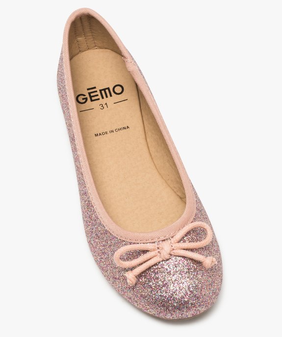 Ballerines fille pailletées avec nœud décoratif vue5 - GEMO (ENFANT) - GEMO