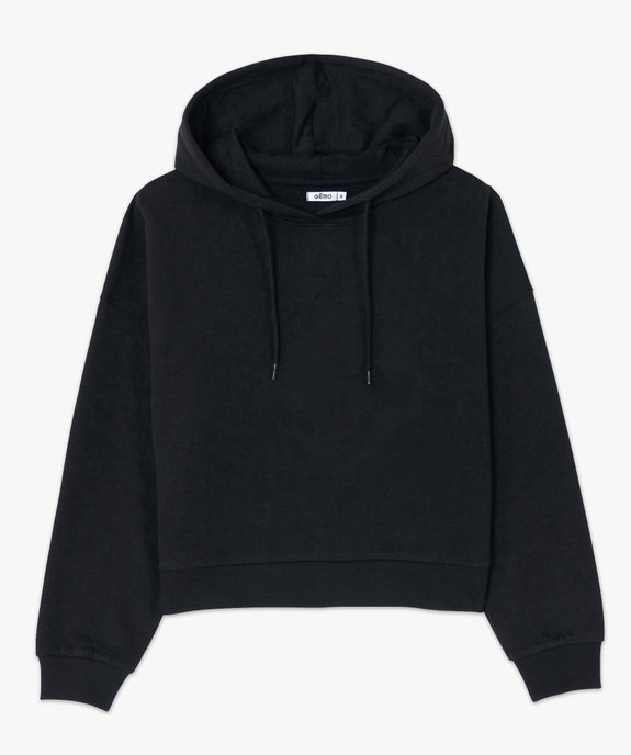 Sweat femme court à capuche vue4 - GEMO(FEMME PAP) - GEMO