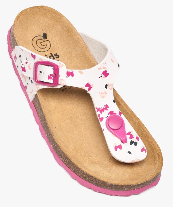 Sandales fille avec entredoigt et semelle anatomique vue5 - GEMO (ENFANT) - GEMO