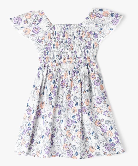 Robe manches courtes à motifs fleuris fille - LuluCastagnette vue5 - LULUCASTAGNETTE - GEMO
