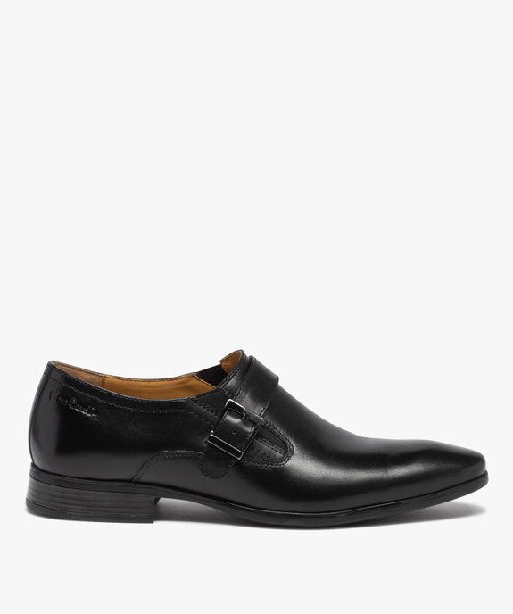 Derbies homme en cuir uni et bride à boucle – Pierre Cardin vue2 - PIERRE CARDIN DIFFUSION - GEMO