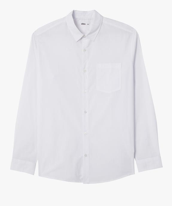 Chemise homme uni à manches longues - Repassage facile vue4 - GEMO (HOMME) - GEMO