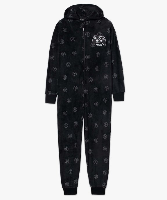 Combinaison pyjama homme en velours imprimé – X-Box vue4 - XBOX - GEMO