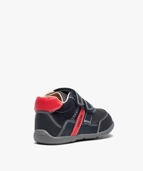 Chaussures premiers pas bébé garçon à scratchs - Geox vue4 - GEOX - GEMO