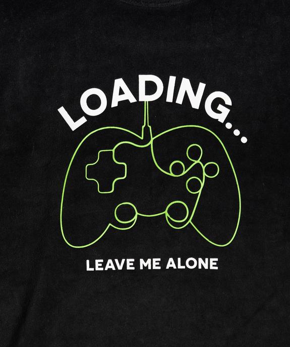 Pyjama en velours 2 pièces motif manettes console de jeu vidéo garçon vue2 - GEMO (JUNIOR) - GEMO