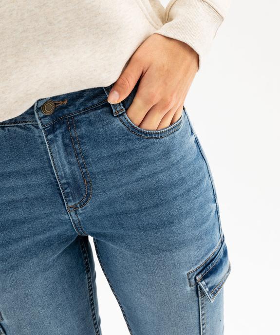 Jean cargo slim taille normale femme  vue4 - GEMO 4G FEMME - GEMO