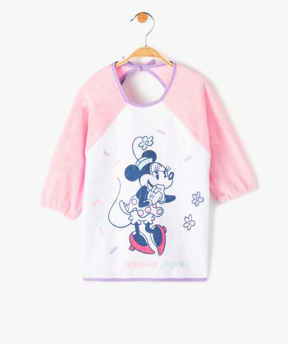 Bavoir à manches longues en éponge imprimé Minnie - Disney vue1 - DISNEY BABY - GEMO