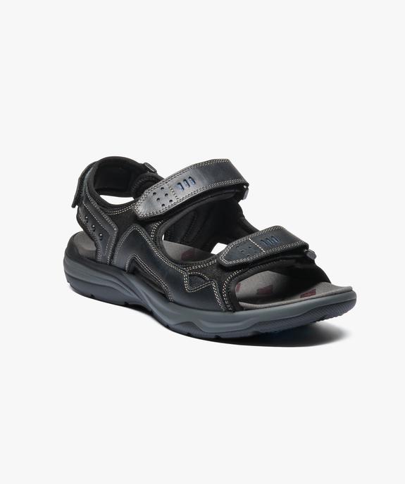 Sandables brides dessus et talon vue2 - GEMO (CASUAL) - GEMO