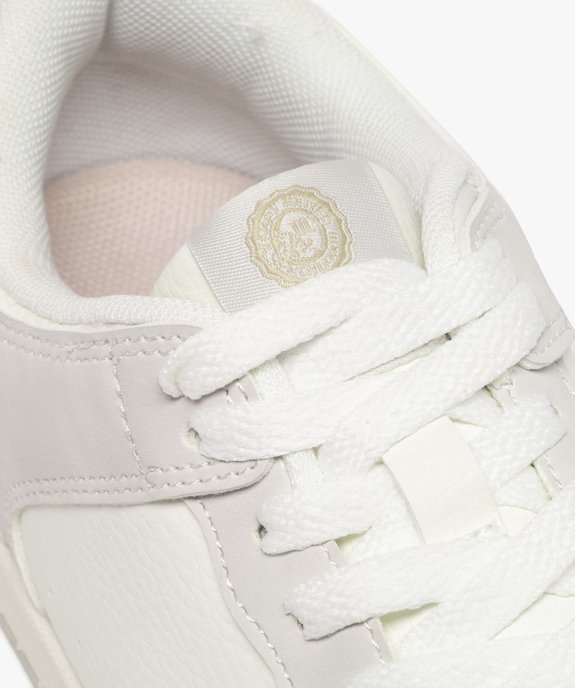 Baskets basses bicolores et grainées femme - Camps United vue6 - CAMPS GEMO FOR GOOD - GEMO