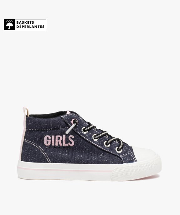 Baskets fille mid-cut déperlantes  vue1 - GEMO (ENFANT) - GEMO