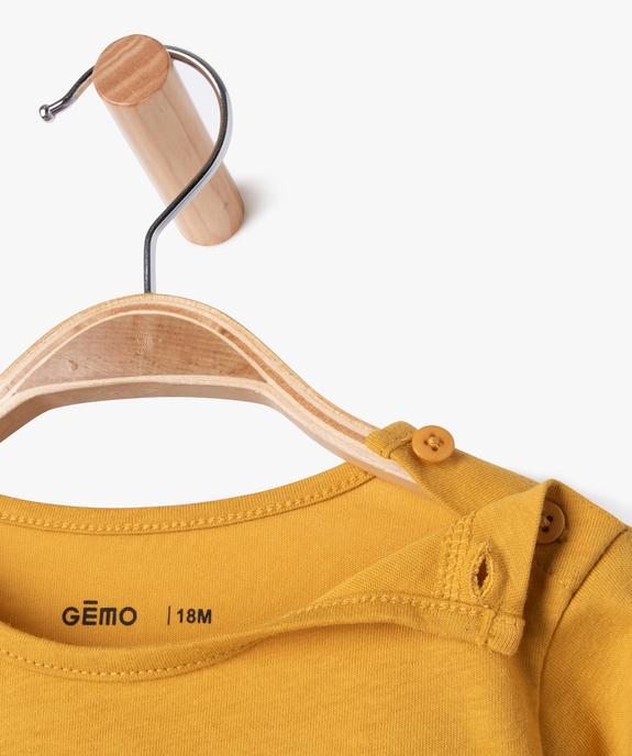 Tee-shirt à manches longues à message bébé fille vue2 - PREMIER PRIX BY GEMO - GEMO