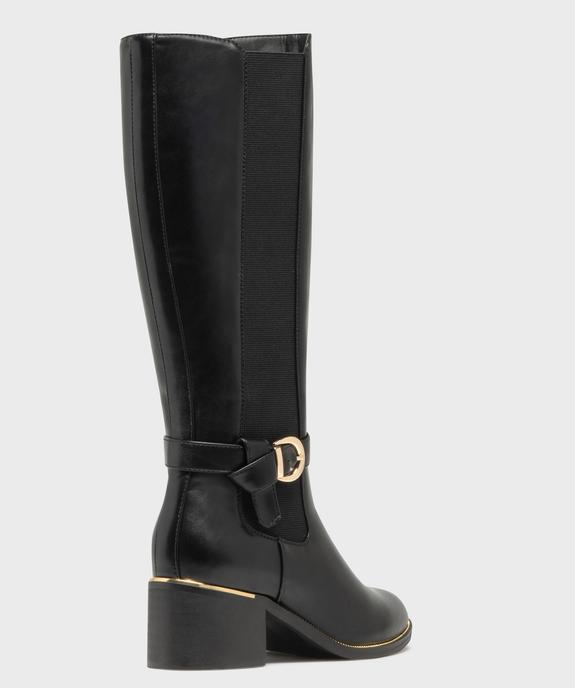 Bottes avec bande élastique sur le côté femme - Valentina Baldano vue4 - VALENTINA BALDANO GEMO FORGOOD - GEMO