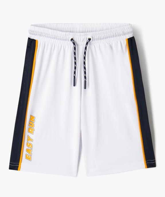 Bermuda de sport en maille légère à taille élastiquée garçon vue1 - GEMO (ENFANT) - GEMO