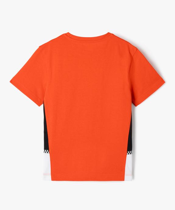 Tee-shirt tricolore motif Formule 1 garçon  vue3 - GEMO (ENFANT) - GEMO
