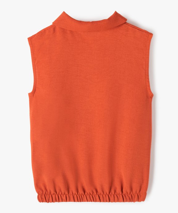 Chemise fille sans manches effet blouse vue3 - GEMO (ENFANT) - GEMO