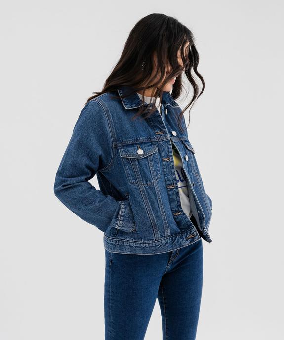 Veste en jean classique femme vue1 - GEMO 4G FEMME - GEMO
