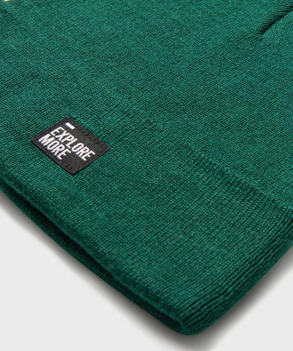 Bonnet uni en maille fine garçon  vue2 - GEMO (JUNIOR) - GEMO