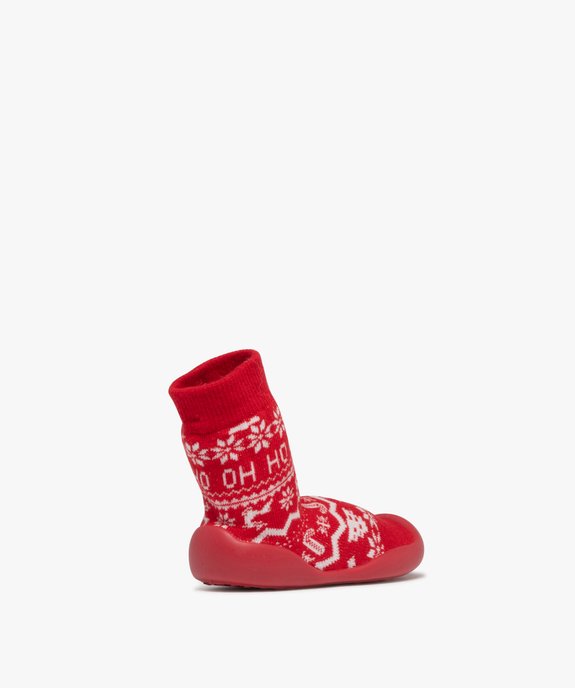 Chaussons chaussettes de Noël à semelle antidérapante bébé garçon vue4 - GEMO (ENFANT) - GEMO