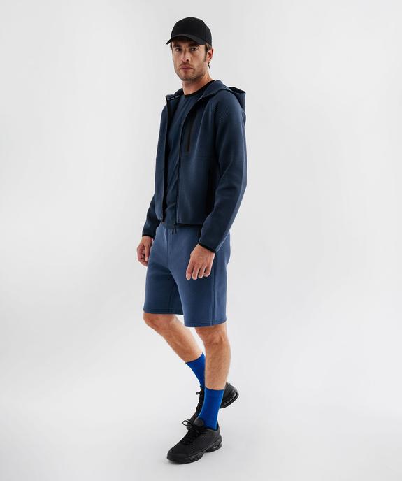 Bermuda de sport avec poches zippées homme vue4 - GEMO (HOMME) - GEMO