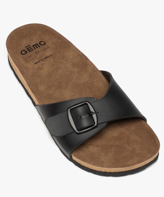 Mules femme plates à bride à boucle ajustable vue5 - GEMO (CASUAL) - GEMO