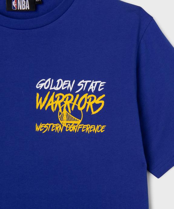 Tee-shirt manches courtes inscription Warriors Golden State garçon - NBA vue3 - NBA - GEMO