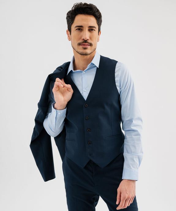 Gilet de costume sans manches uni homme vue2 - GEMO 4G HOMME - GEMO