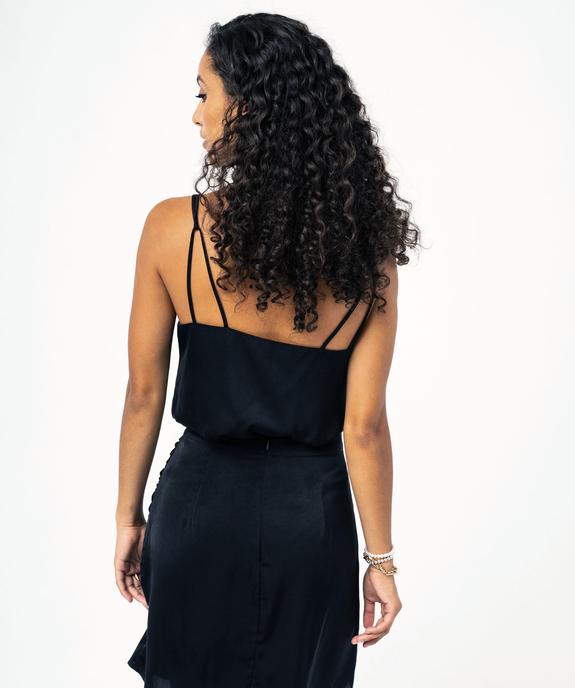 Blouse à bretelles en satin femme vue2 - GEMO(FEMME PAP) - GEMO