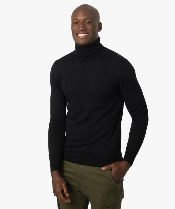 Pull homme à col roulé 100% laine mérinos vue1 - GEMO (HOMME) - GEMO