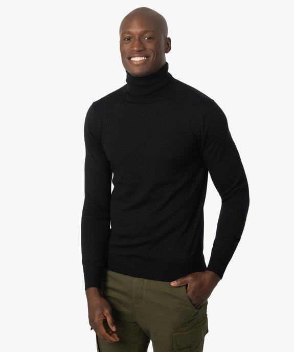 Pull homme a col roule 100 laine merinos