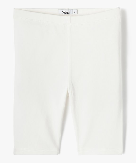 Leggings court en coton stretch fille vue1 - GEMO 4G FILLE - GEMO