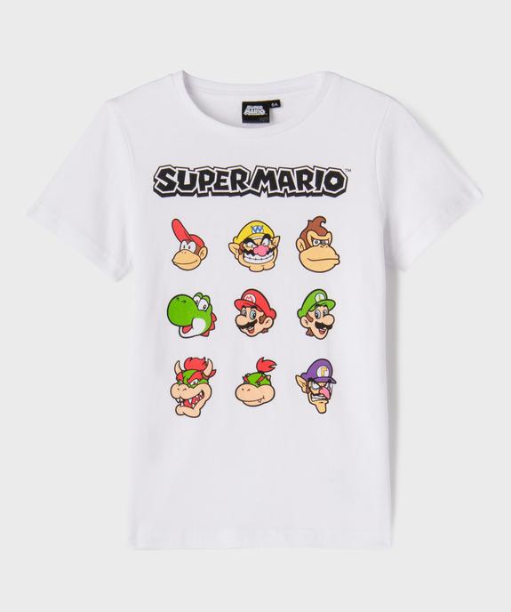 Tee-shirt manches courtes en jersey de coton imprimé garçon - SuperMario vue1 - MARIOKART - GEMO