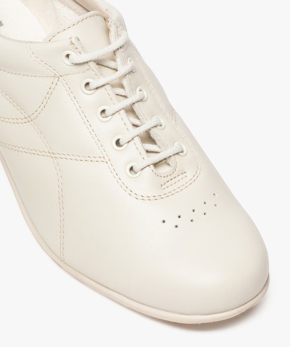 Derbies femme confort dessus cuir à talon compensé - Bopy vue6 - UMO - GEMO