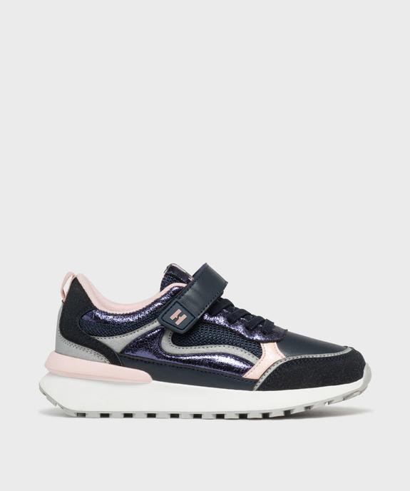 Baskets basses retro running à scratch fille - Hobiz vue1 - HOBIZ - GEMO
