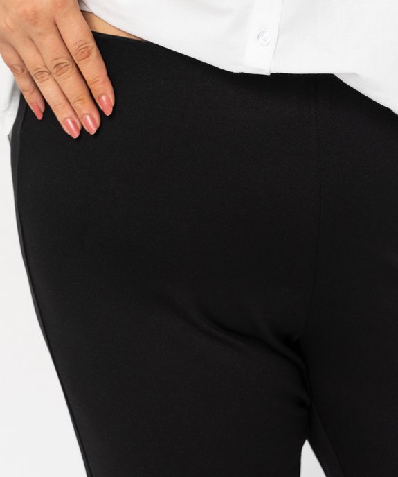 Pantalon large en maille souple et extensible femme vue2 - GEMO (G TAILLE) - GEMO