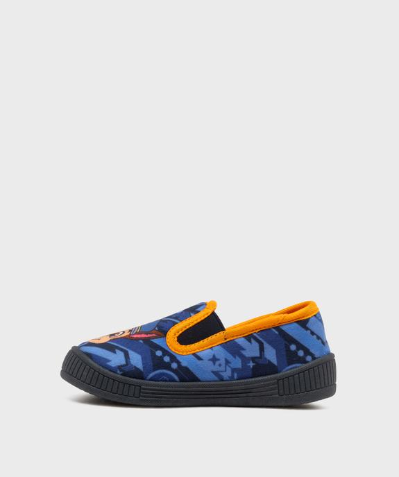 Chaussons pantoufles en velours imprimés Chase garçon - La Pat'Patrouille vue3 - PAT PATROUILLE - GEMO