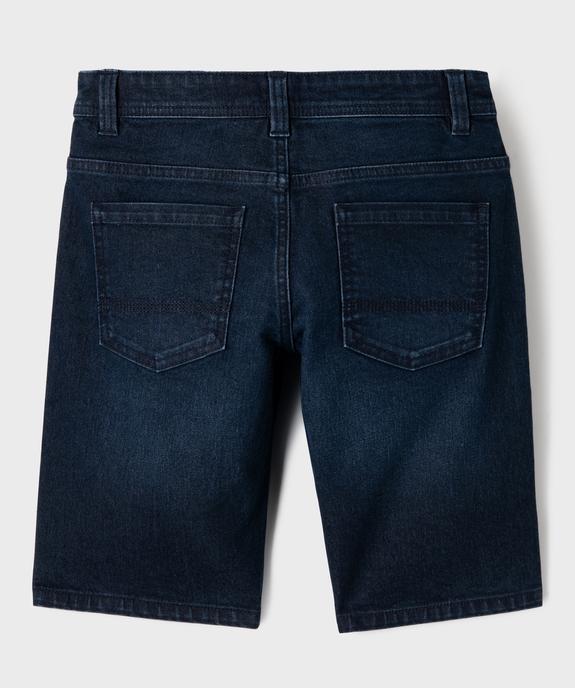 Bermuda en denim coupe slim garçon vue7 - GEMO (JUNIOR) - GEMO