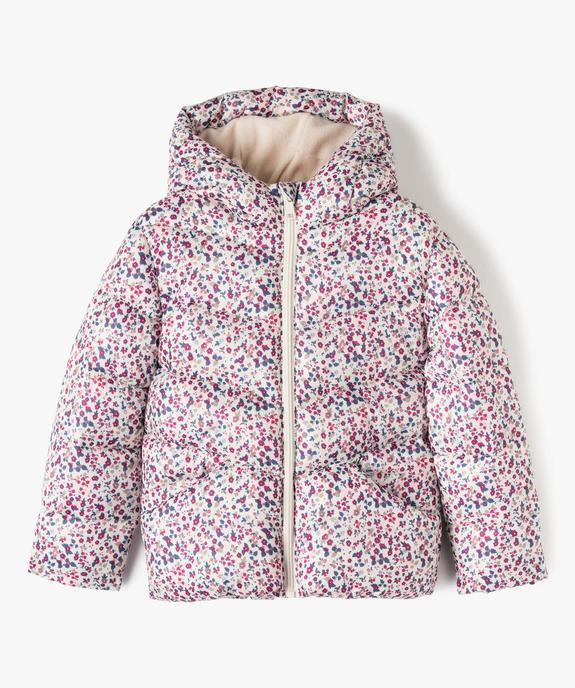 Blouson fille matelassé doublé polaire à motifs vue2 - GEMO 4G FILLE - GEMO